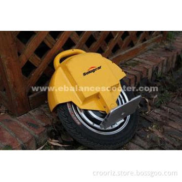 Yellow single wheel E Balance Scooter For Students , Alumin
